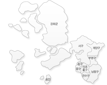 인천 구역지도